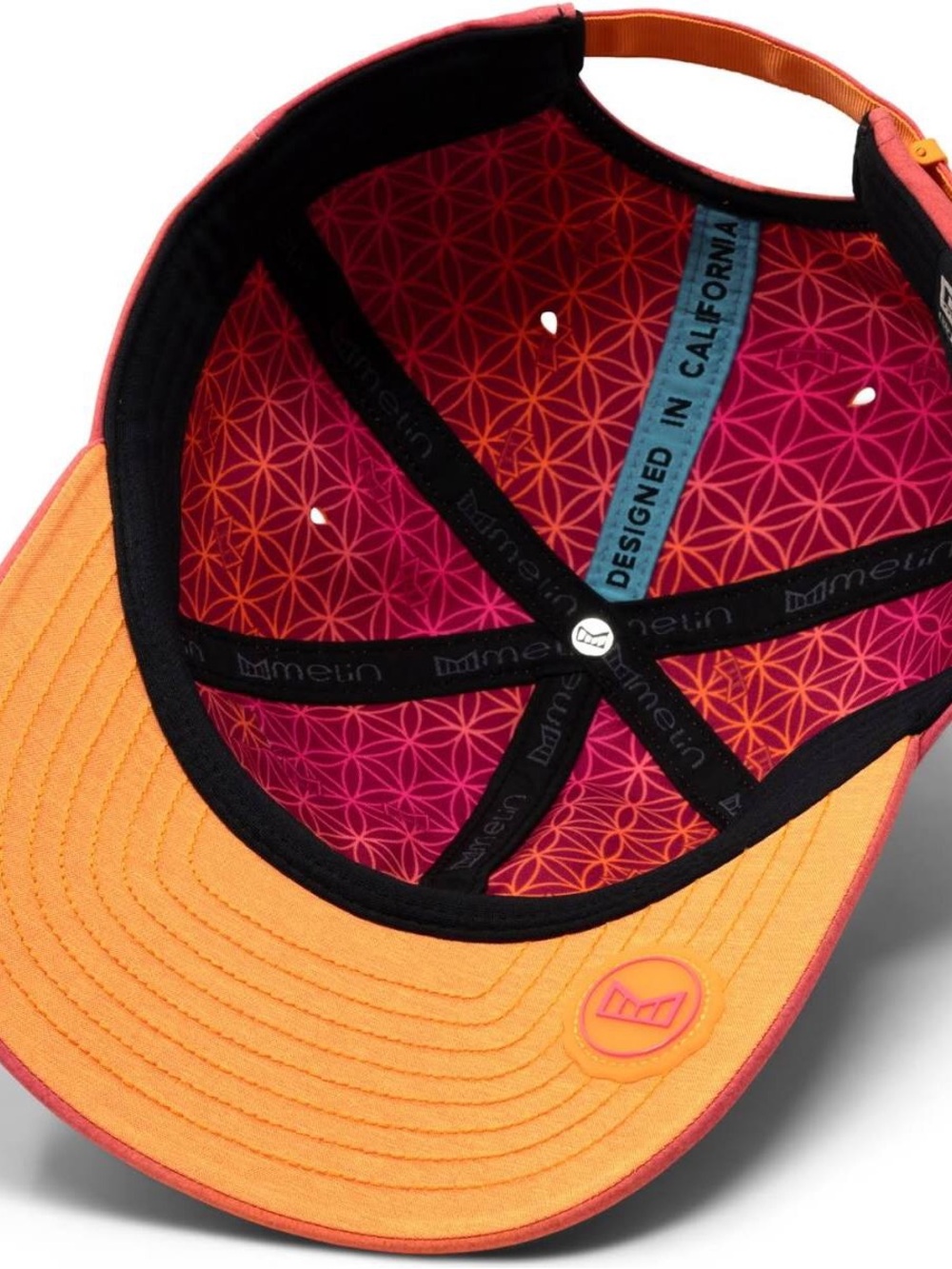 Melin Aura Hydro Pink-Orange Baseball Cap - Picture 4 of 8